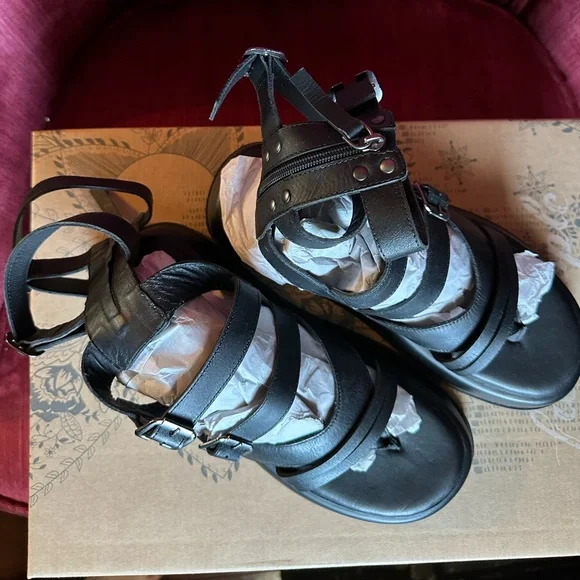 Free People black Jojo Gladiator Sandals - Picture 5 of 6